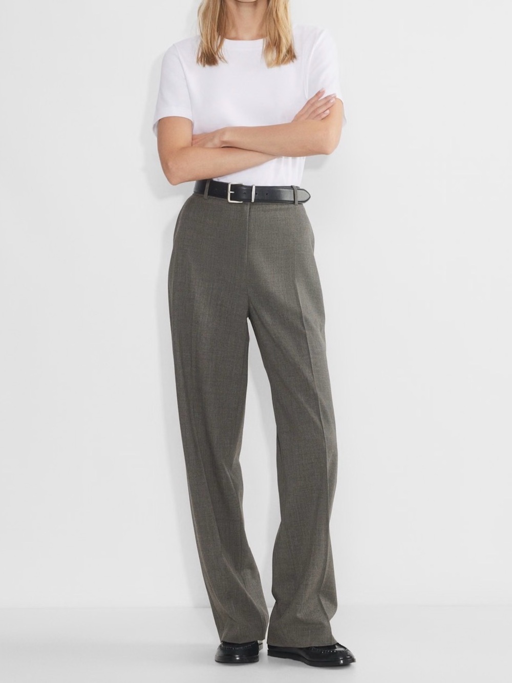 Aritzia Babaton| wool-twill high-waisted trousers| 2